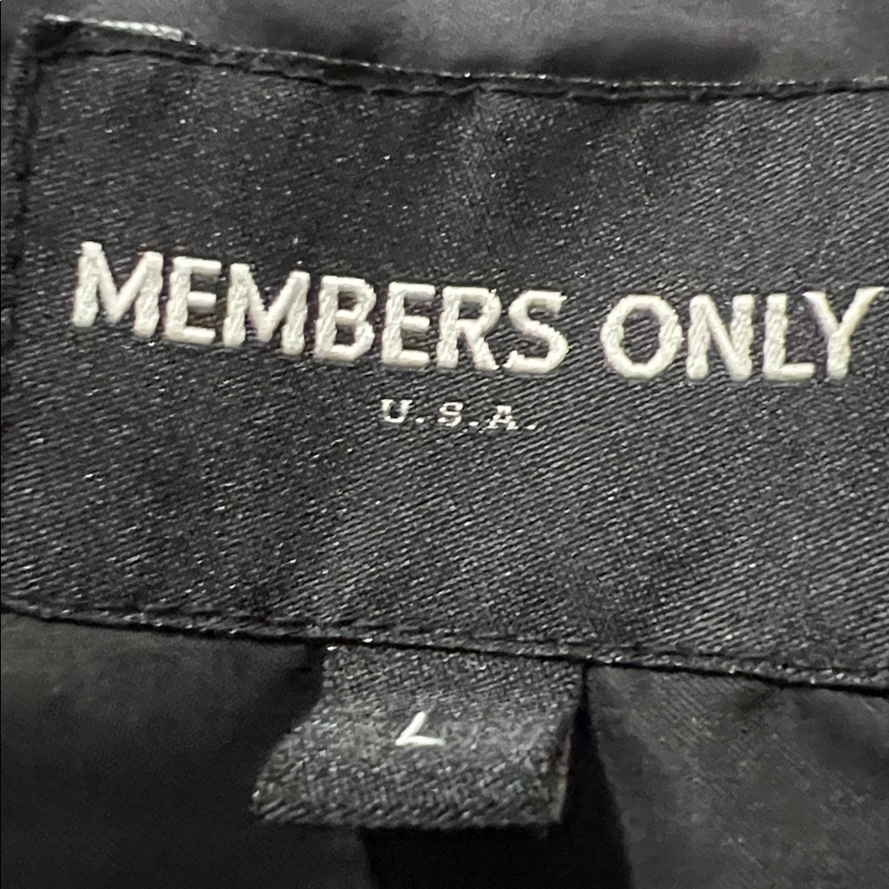 Members Only Black Bomber Jacket - Picture 2 of 4